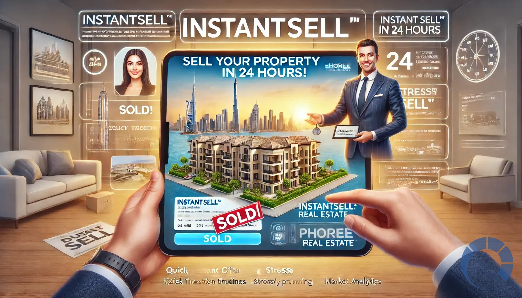 the process of selling an apartment using PHOREE Real Estate’s InstantSell