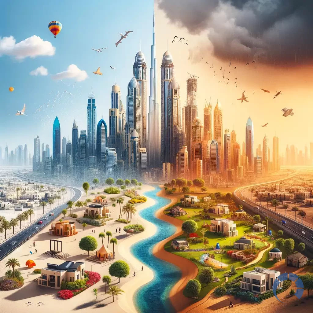 the pros and cons of living in Dubai, focusing on real estate