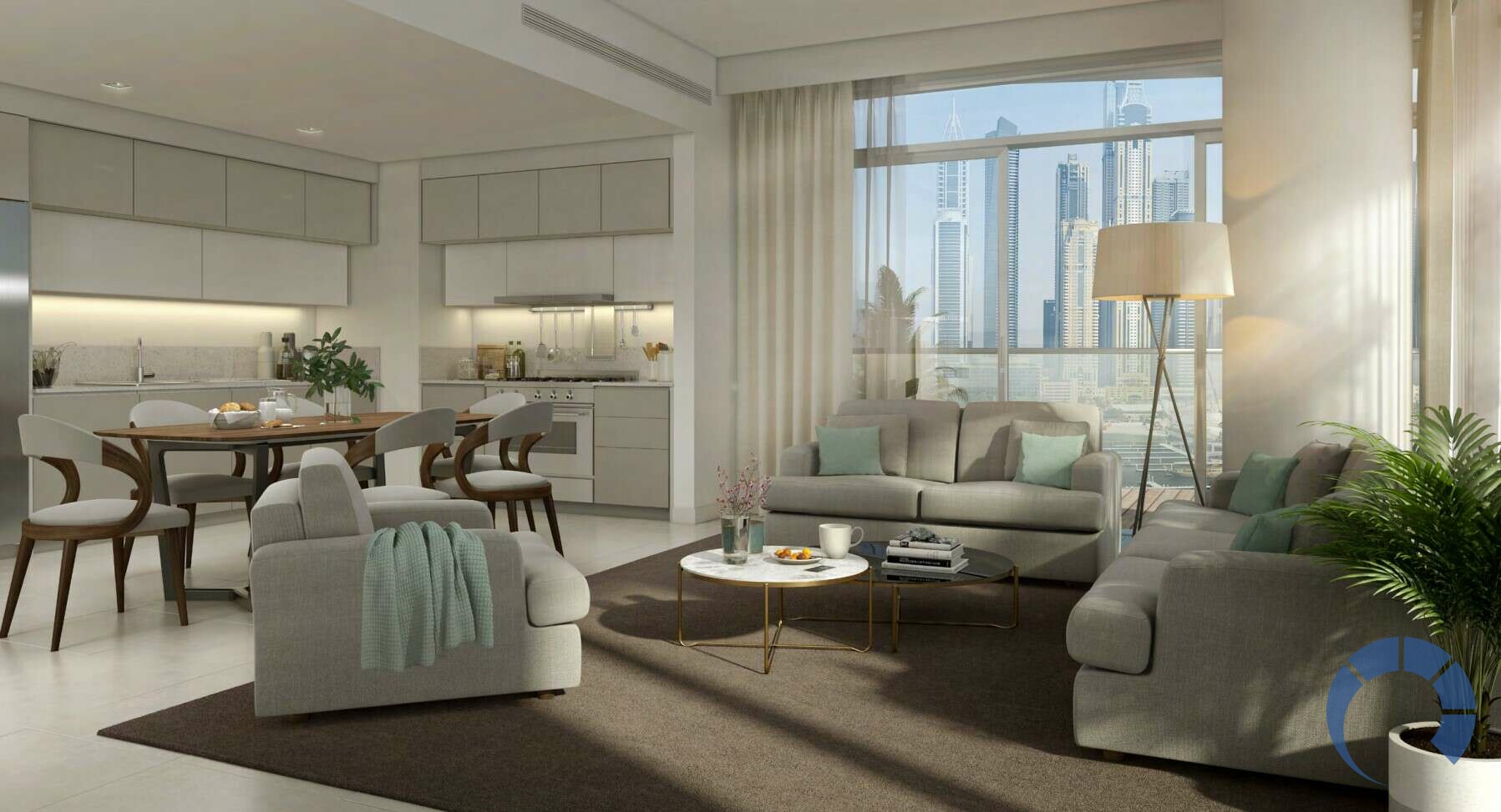 Apartment for SALE in Dubai Marina, Dubai - One Bedroom Apartment for Sale in Marina Vista Tower 2