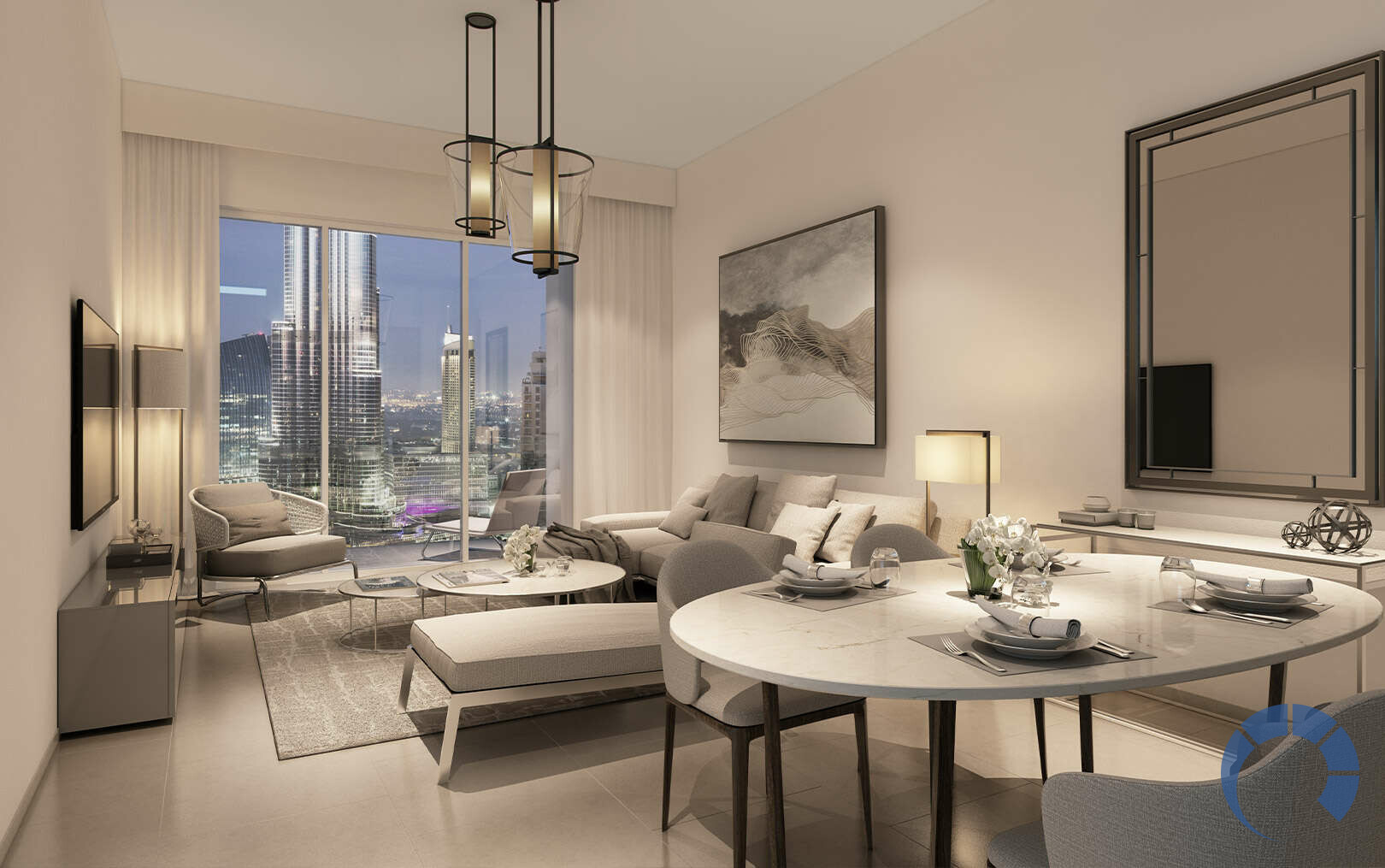 Apartment for SALE in Downtown Dubai, Dubai - Spacious 3 bedroom apartment in Downtown with Full Burj Khalifa view
