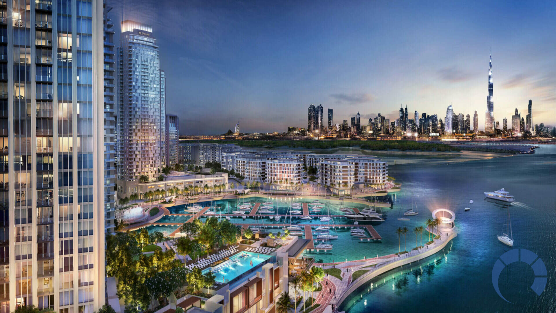 Apartment for SALE in Dubai Creek Harbour, Dubai - Three Bedroom Apartment for Rent in Address Harbour Point