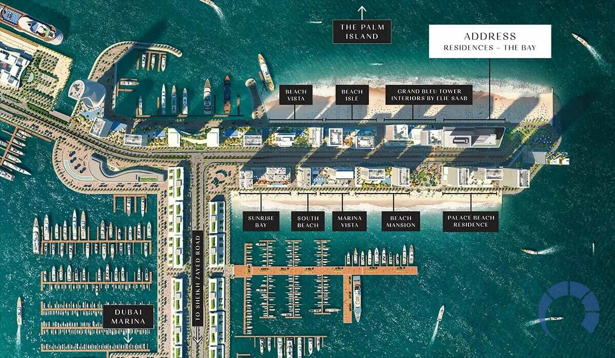 Apartment for SALE in Dubai Creek Harbour, Dubai - One Bedroom Apartment for sale in Address The Bay